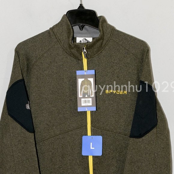 Spyder Men full-zip Empire Jacket in  green - Picture 3 of 9